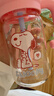 史努比（SNOOPY）玻璃杯大容量帶吸管茶隔學(xué)生高顏值夏季水杯女辦公桌面泡茶杯子 曬單實(shí)拍圖