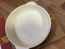 京東京造 碗 湯面碗陶瓷沙拉碗家用特大號超大容量 12英寸雙耳碗米白色*1 曬單實(shí)拍圖