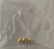 諾旺999足金珠黃金小金珠金豆古法金珠DIY手鏈配件散隔珠路路通轉運珠 3mm金珠  合單滿(mǎn) 0.16g 包郵 單顆約0.01g 曬單實(shí)拍圖