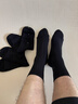 皮爾卡丹襪子男士秋冬季100%純棉抗菌防臭厚款休閑運動(dòng)耐磨全棉商務(wù)中筒襪 曬單實(shí)拍圖