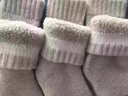 浪莎羊毛襪女加厚4雙冬季加絨保暖中筒地板襪厚襪子羊絨長(cháng)襪 曬單實(shí)拍圖