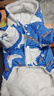 華元寵具（hoopet）狗狗衣服冬天保暖四腳羽絨服寵物小型犬比熊柯基棉服泰迪冬季衣服 【加厚加絨】四腳棉服 藍 XL：背長(cháng)37cm【建議9-12斤】 曬單實(shí)拍圖