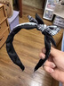 顏如飾發(fā)箍女高級感黑白格珍珠蝴蝶結頭箍百搭氣質(zhì)增高顯臉小壓發(fā)卡發(fā)帶 F3742黑白格發(fā)箍 曬單實(shí)拍圖