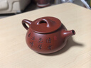 藏壺天下 宜興紫砂壺全手工茶壺國工朱倩冰刻繪滿(mǎn)瓢原礦大紅袍景舟石瓢壺 山水石瓢 280ml 曬單實(shí)拍圖