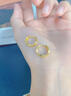 老鳳祥黃金滿(mǎn)天星耳扣女款耳環(huán)足金耳釘耳飾品情人節生日禮物送女友愛(ài)人 A款滿(mǎn)天星耳扣【一對】約1.7g 曬單實(shí)拍圖