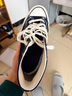 匡威（Converse）官方 寬版1970S經(jīng)典帆布男女休閑運動(dòng)鞋黑色162050C 常規鞋型/162050C 42 曬單實(shí)拍圖