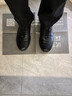 金利來(lái)（goldlion）男鞋男士休閑鞋時(shí)尚簡(jiǎn)約保暖舒適休閑皮鞋G508240050AAL黑色42 曬單實(shí)拍圖