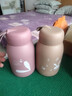 【京東物流送貨上門(mén)】萌萌兔卡通水杯女牛奶玻璃杯創(chuàng  )意便攜杯子 粉色+咖色 330ml 2只 曬單實(shí)拍圖