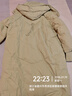 鴨鴨（YAYA）羽絨服女冬季新款中長(cháng)款韓版加厚寬松直筒鴨絨保暖外套KLZ 綠色 165/88A(L) 曬單實(shí)拍圖