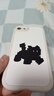 澤逸 適用蘋(píng)果8plus/7p手機殼 iPhone8/se3/2全包防摔6plus/splus新款卡通6/6s高級硅膠皮紋軟殼男女 【古董白】黑色驚訝貓-贈保護膜 蘋(píng)果8/7/se3/se2 曬單實(shí)拍圖