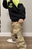 B.Duck【加絨】小黃鴨童裝兒童褲子男童工裝褲冬裝男孩保暖長(cháng)褲厚 卡其 120 cm 曬單實(shí)拍圖