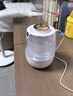 卡培登USB加濕器臥室輕音嬰兒辦公室桌面大容量 智能調濕雙噴頭大霧量加濕凈化 白色【納米霧化】 曬單實(shí)拍圖