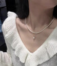 伊燦施家極細仿珍珠項鏈女輕奢小眾鎖骨鏈2025新款爆款高級感頸鏈配飾 施家極細珍珠項鏈女【6mm】 曬單實(shí)拍圖