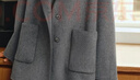 Olrain歐芮兒氣質(zhì)奢暖毛呢外套冬季女裝中長(cháng)款含羊毛雙面呢上衣保暖衣服 灰色 M 曬單實(shí)拍圖
