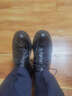 百麗通勤商務(wù)皮鞋2025男牛皮褶皺增高休閑鞋A1373AM4 黑色2  39 曬單實(shí)拍圖