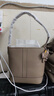 百麗婦女節禮物女包牛皮質(zhì)感斜挎包送媽媽小飛象水桶包JY152DX5 灰色 曬單實(shí)拍圖