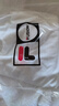 FILA F斐牌樂(lè )家衣服2025春夏新款刺繡情侶男女圓領(lǐng)休閑寬松運動(dòng)T恤 白色短袖小F左胸+袖標刺繡 XL  125-140斤 曬單實(shí)拍圖