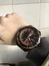 POEDAGAR瑞士正品男士手表韓版夜光潮流防水商務(wù)日歷新款手表男士石英腕表 C103黑殼棕面皮帶款 48mm 曬單實(shí)拍圖