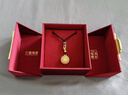 六福珠寶新年禮物 福滿(mǎn)傳家足金八寶羅盤(pán)黃金吊墜配頸繩 計價(jià) 約7.50克 曬單實(shí)拍圖