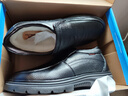 回力棉皮鞋男冬季加絨舒適保暖商務(wù)休閑鞋男厚底防滑真皮男鞋 黑色 42 曬單實(shí)拍圖