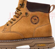 駱駝（CAMEL）王俊凱同款冬加絨戶(hù)外工裝馬丁大黃靴男 G15W136025R 沙漠黃 41 曬單實(shí)拍圖