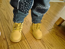 G.duck小黃鴨兒童馬丁靴男女童加絨寶寶棉鞋小黃靴子軟底嬰兒學(xué)步鞋防滑 黃色 加絨 25 碼 內長(cháng)15.5CM 曬單實(shí)拍圖
