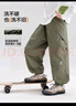 左西男童加絨褲子保暖2025新款兒童冬季工裝褲防風(fēng)沖鋒褲 綠色 140 曬單實(shí)拍圖