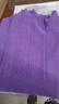 葭安羊絨衫25年加厚短款秋冬毛衣新品寬松半高領(lǐng)加厚洋氣打底羊毛衫女 紫色 4XL 建議140-150斤 曬單實(shí)拍圖