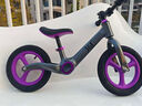361°兒童平衡車(chē)1-3-6歲小孩寶寶防滑腳拖自行車(chē)輕便兩輪滑步車(chē)禮物 夢(mèng)幻紫 鎂合金車(chē)架 一體輪 12寸 身高80-125cm 曬單實(shí)拍圖