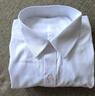 羅蒙春秋純色男士白色長(cháng)袖襯衫商務(wù)職業(yè)正裝免燙打底正裝襯衣男裝 1件[白色]長(cháng)袖 2XL 曬單實(shí)拍圖