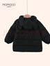 瑪米瑪卡（MOMOCO）兒童羽絨服冬季女童童保暖外套小熊羽絨服 黑色 120 曬單實(shí)拍圖