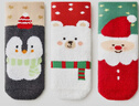 貝比圣誕嬰兒襪子秋冬純棉寶寶襪子加絨加厚珊瑚絨新生兒中長(cháng)筒襪 絨絨圣誕珊瑚絨【加絨加厚】 3雙 4-6歲 適合腳長(cháng)16-18cm（鞋碼25-27） 曬單實(shí)拍圖