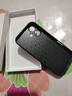 世詠適用蘋(píng)果17手機殼 iphone17保護套全包超薄防摔輕奢羊巴皮簡(jiǎn)約國風(fēng)小羊皮男女款 黑色 曬單實(shí)拍圖