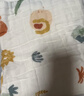 貝肽斯嬰兒浴巾兒童紗布浴巾寶寶軟全棉6層棉紗毛巾春夏季純棉洗澡巾 夏日西瓜-斗篷款【7A抗菌 】110x110cm 6層棉紗 曬單實(shí)拍圖