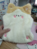 暢印可愛(ài)貓咪可插手毛絨注水熱水袋暖水袋被窩專(zhuān)用暖手暖寶寶2025新款 粉色小熊-850ML 曬單實(shí)拍圖