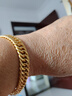 兆亮老板馬鞭手鏈足金黃金手鏈男款時(shí)尚霸氣古巴鏈 送男友生日禮物 老板手鏈：22.92克長(cháng)19cm寬7.5mm 曬單實(shí)拍圖