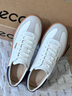 愛(ài)步（ECCO）休閑鞋女 26年新款早春時(shí)尚百搭牛皮板鞋德訓鞋 柔酷11號235813 砂礫灰/白色/海洋藍23581361580 38 曬單實(shí)拍圖
