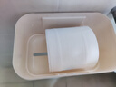 云穗衛生間紙巾盒防水免打孔創(chuàng  )意紙巾架廁所衛生紙置物架壁掛式抽紙盒 象牙白【所有紙巾通用】 曬單實(shí)拍圖