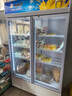 北極熊（BEIJIXIONG）展示柜冷藏柜冰柜商用飲料柜直冷風(fēng)冷風(fēng)直冷保鮮柜超市玻璃門(mén)冰箱立式啤酒柜 大雙門(mén)下機直冷藍白款（888L） 曬單實(shí)拍圖