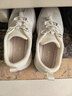 Pansy盼喜日本休閑鞋女鞋春季輕便網(wǎng)面透氣舒適鞋4221 乳白色  37  曬單實(shí)拍圖