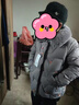 鴨鴨（YAYA）奶奶冬裝羽絨服老年人衣服中老年女裝媽媽冬季老人外套女款CF 紫色 L 曬單實(shí)拍圖