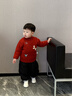 齊齊熊（ciciibear）[力安推薦]齊齊熊寶寶毛衣冬男童紅色毛線(xiàn)衣兒童新年半拉鏈 曬單實(shí)拍圖