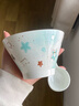 薄巧Kitty小貓卡通餐具ins飯碗家用釉下彩陶瓷甜品碗高顏值 【薄巧Kitty】1碗1勺 曬單實(shí)拍圖