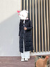 波司登（BOSIDENG）【斷碼清倉】羽絨服鵝絨女長(cháng)款新國標90絨商場(chǎng)同款寬松休閑厚外套 黑色8056 L 170/92A 體重約120-130斤 曬單實(shí)拍圖