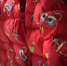 巴拉巴拉童裝兒童羽絨服男童女童2025新款春裝拜年服紅色國風(fēng)寶寶外套加厚 曬單實(shí)拍圖