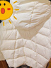 香影連帽云朵泡芙羽絨服女2025冬季新款90白鴨絨蓬松保暖短款外套 米黃 M 160/84A/95-110斤 曬單實(shí)拍圖