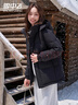 雪中飛羽絨服女短款冬季升溫內里90絨面包服加厚防寒保暖外套男親子裝 曬單實(shí)拍圖
