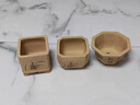 宜興紫砂花盆 微型小號盆景盆馬槽四方菖蒲多肉盆栽紫砂花盆 3只 組合07 小盆 請一定注意尺寸 曬單實(shí)拍圖