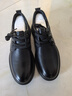 紅蜻蜓皮鞋男商務(wù)百搭正裝鞋頭層牛皮軟底輕便德比鞋WLA351181黑色42 曬單實(shí)拍圖