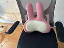 名創(chuàng  )優(yōu)品（MINISO）兔子腰靠護頸椎枕腰部靠墊汽車(chē)頭枕辦公室午睡午休靠枕理想 粉色 曬單實(shí)拍圖